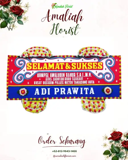 Papan Bunga Ucapan Selamat Pasegeran